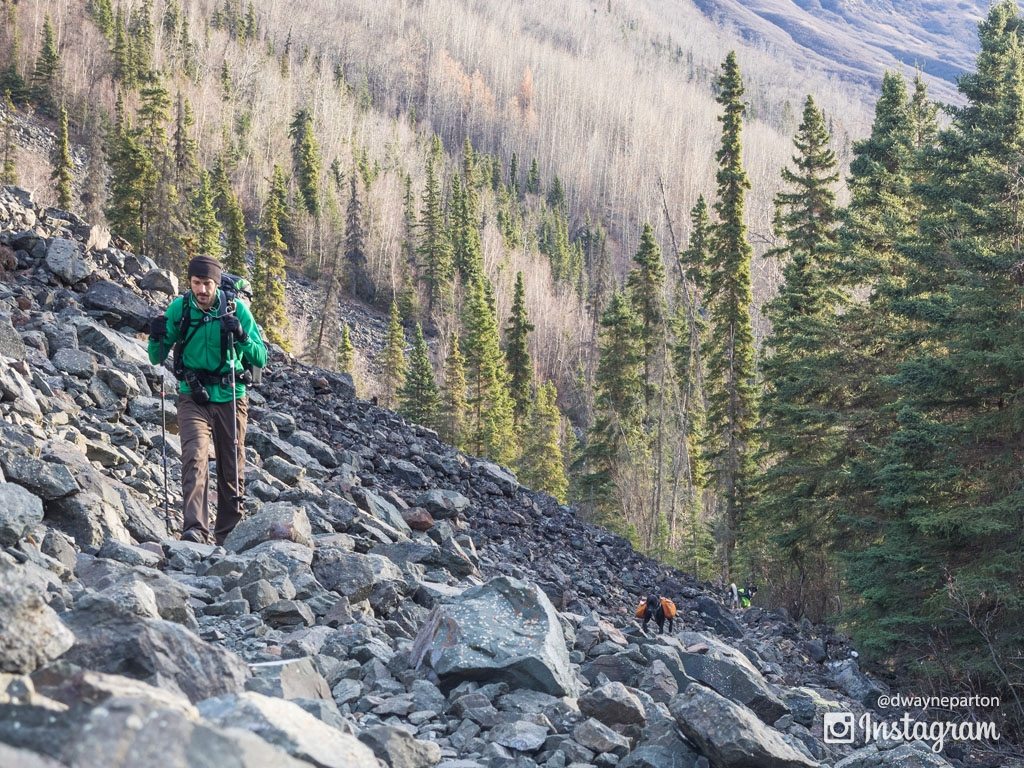 Crow pass trail in Eagle River Valley